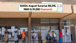 August 2025 SASSA Grants Announced: Are You Eligible for R2,315, R560, or R1,250?