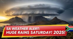 September 2025 Weekend Weather – Heavy Rain Expected to Hit South Africa This Saturday